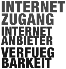 Internetzugang, Internetanbieter, Verfügbarkeit